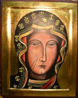 Nr.317.Ikona  Matki Boskiej Częstochowskiej wym.40-32cm